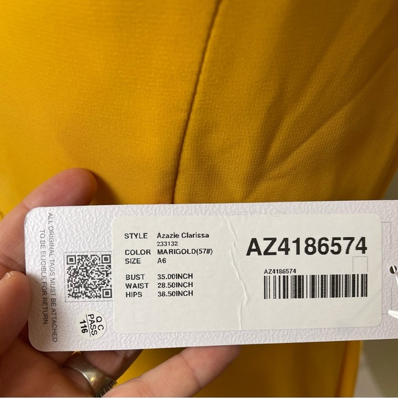 NWT AZAZIE bridesmaid Dress with adjustable straps - Picture 4 of 9